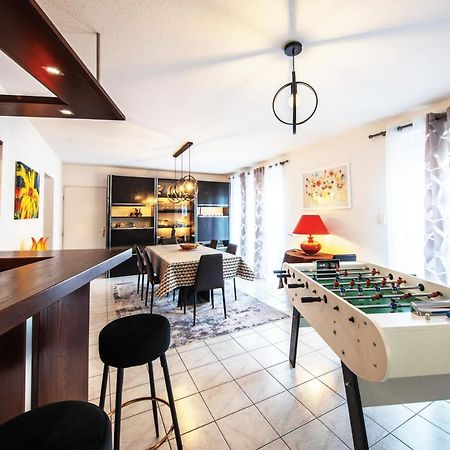 La Coquette ! Maison Au Coeur De La Bresse Avec Veranda Barbecue Garage Baby-Foot Et Barre De Son Kültér fotó