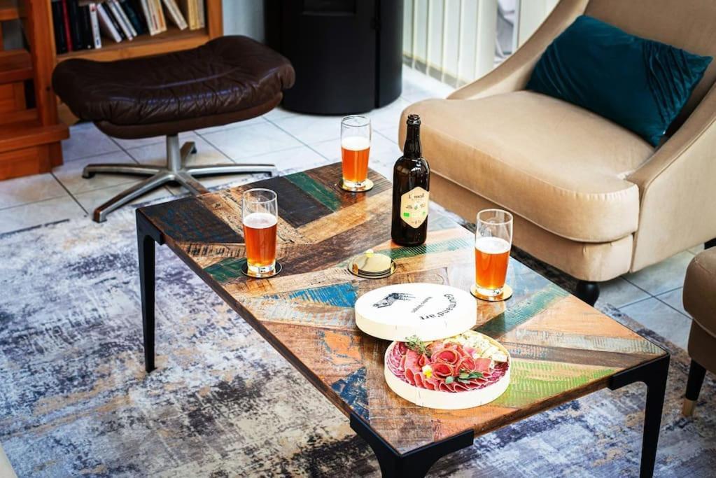 La Coquette ! Maison Au Coeur De La Bresse Avec Veranda Barbecue Garage Baby-Foot Et Barre De Son Kültér fotó